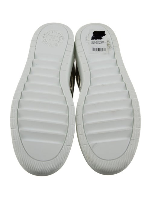 Stella McCartney Patent Leather Colorblock Pattern Sneakers