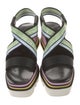 Stella McCartney Leather Printed Slingback Sandals