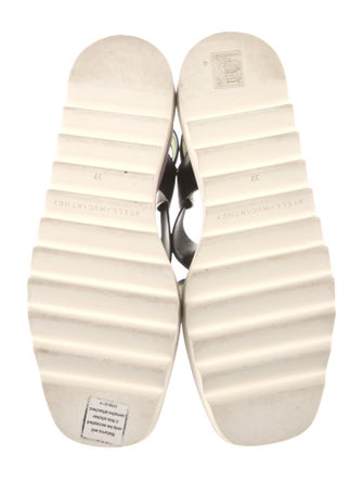 Stella McCartney Leather Printed Slingback Sandals