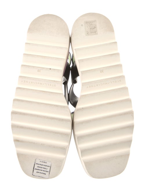 Stella McCartney Leather Printed Slingback Sandals