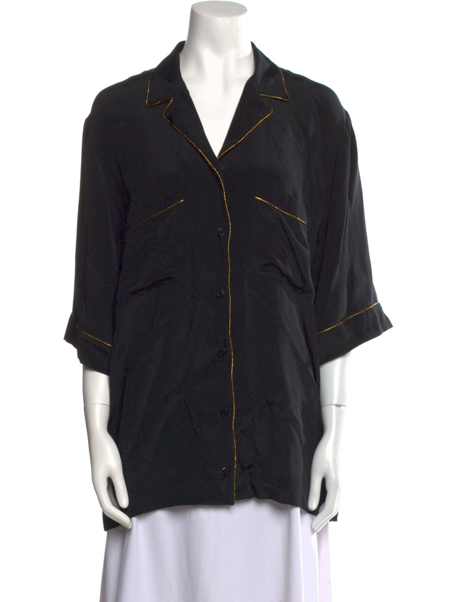 Stella McCartney Three-Quarter Sleeve Button-Up Top