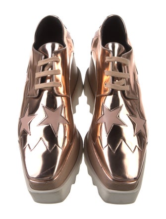 Stella McCartney Patent Leather Printed Oxfords