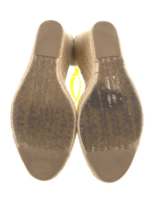 Stella McCartney Mesh Leather Trim Embellishment Espadrilles