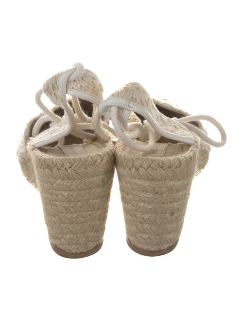 Stella McCartney Canvas Tweed Pattern Slingback Pumps