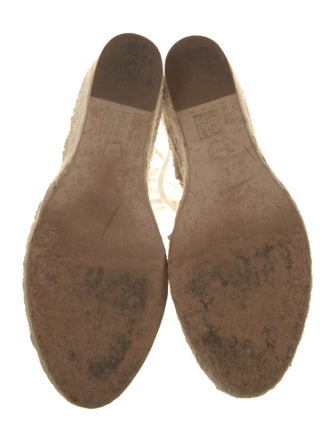 Stella McCartney Canvas Tweed Pattern Slingback Pumps