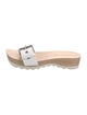 Stella McCartney Leather Studded Accents Slides