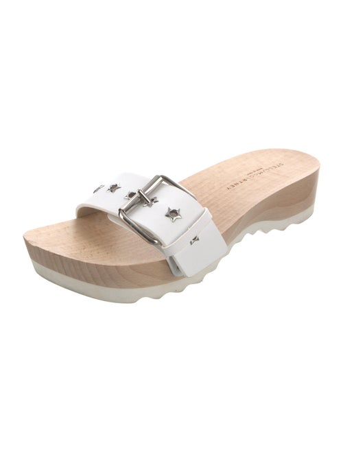 Stella McCartney Leather Studded Accents Slides