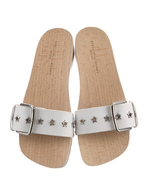 Stella McCartney Leather Studded Accents Slides