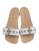 Stella McCartney Leather Studded Accents Slides