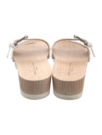 Stella McCartney Leather Studded Accents Slides