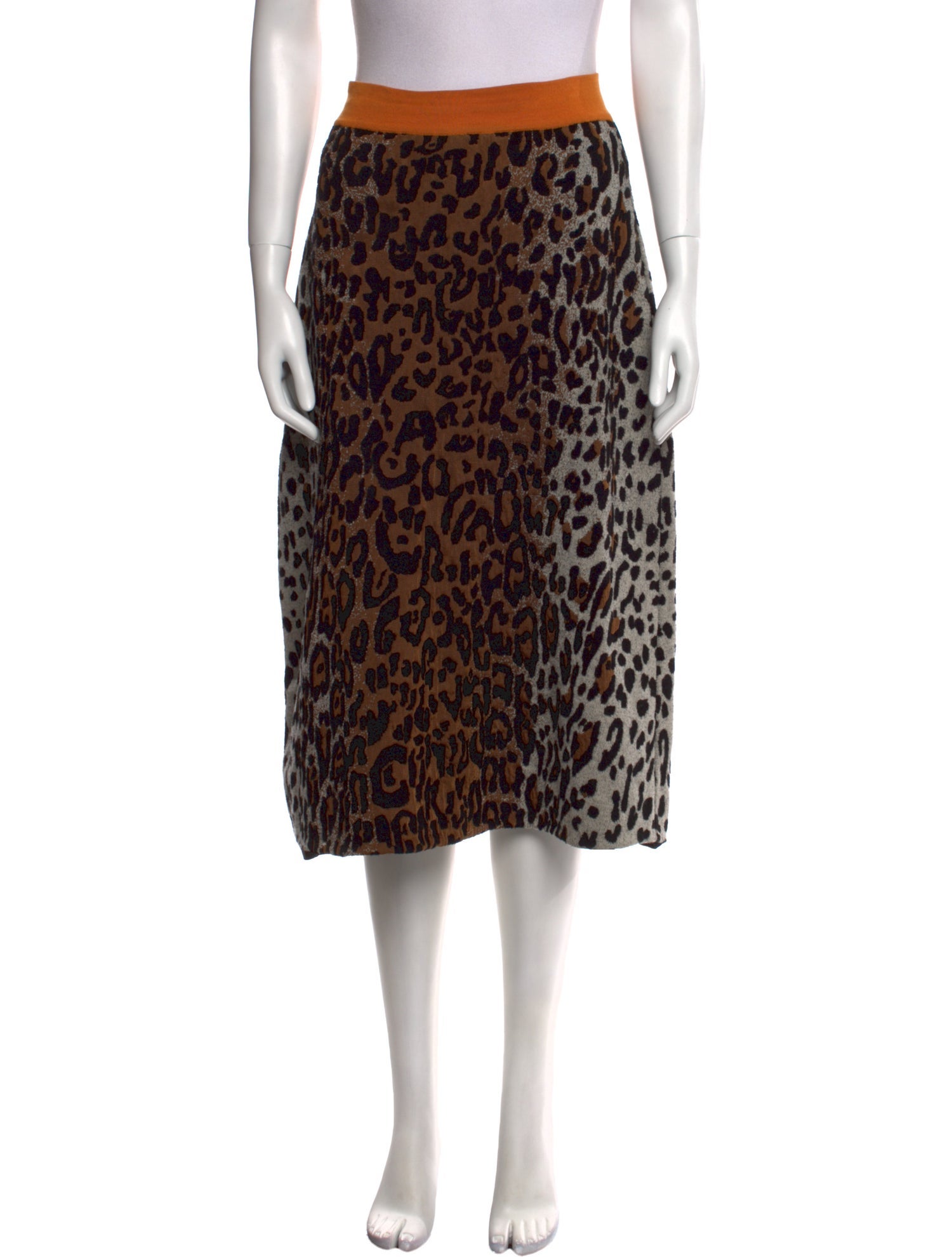 Stella McCartney Animal Print Midi Length Skirt
