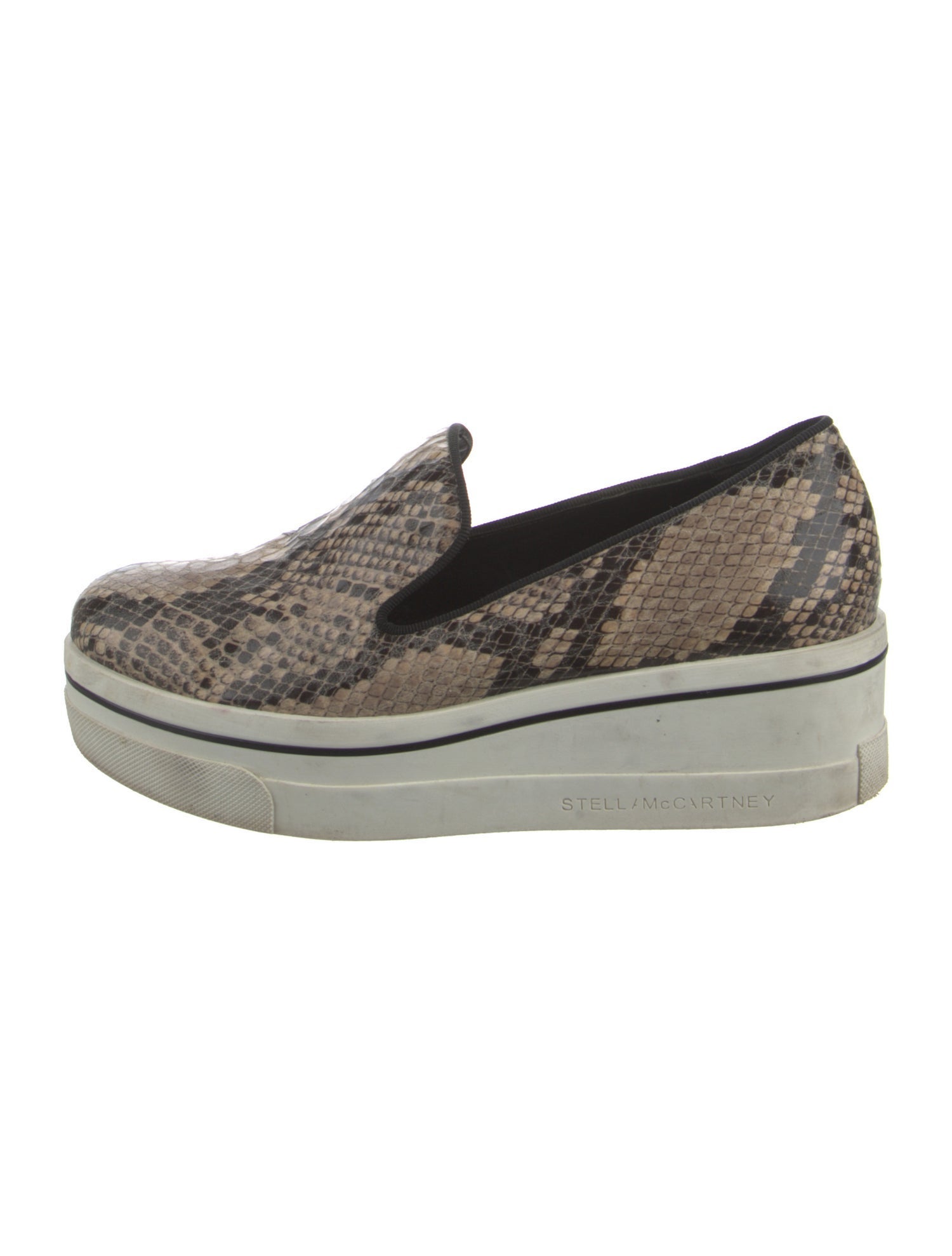 Stella McCartney Vegetarian Leather Animal Print Loafers