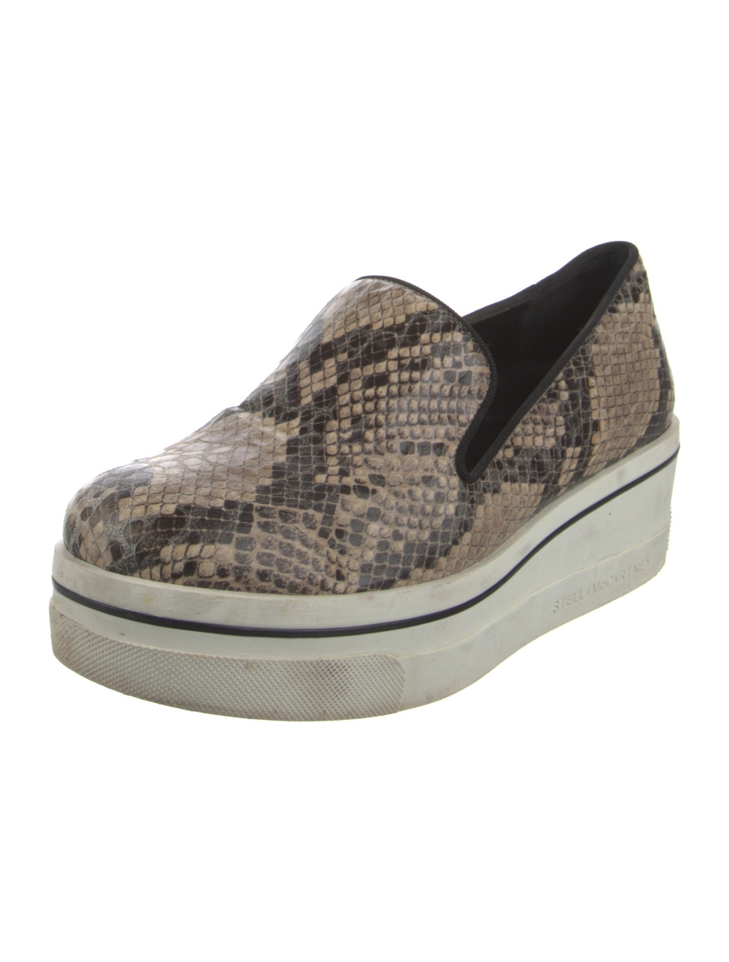 Stella McCartney Vegetarian Leather Animal Print Loafers