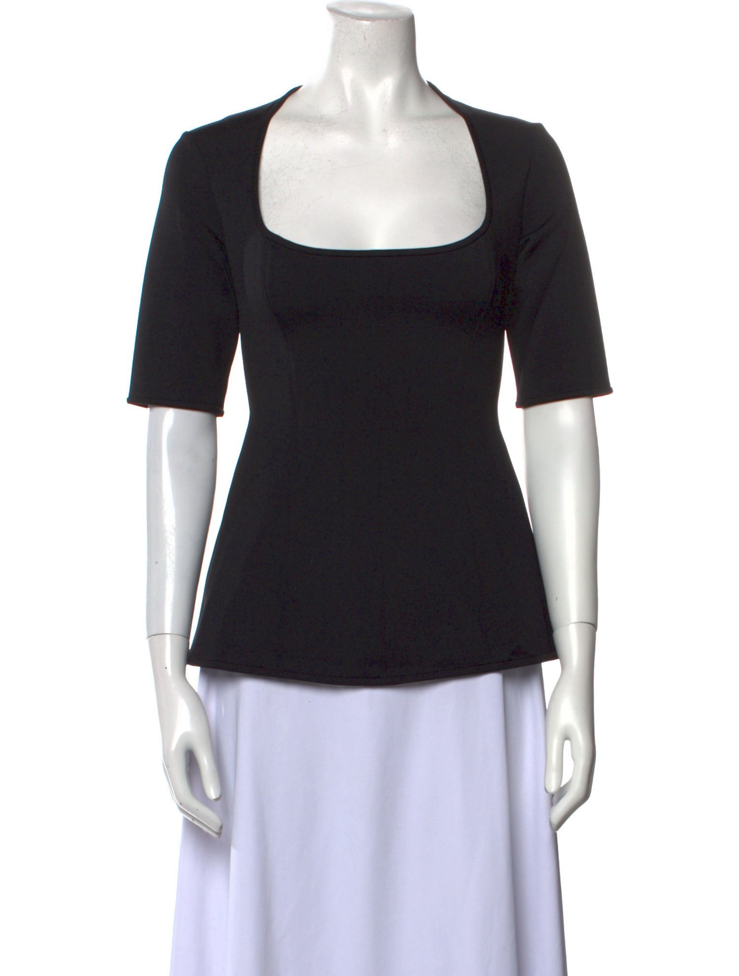 Stella McCartney Square Neckline Short Sleeve Top