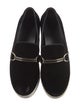 Stella McCartney Velvet Chain-Link Accents Loafers