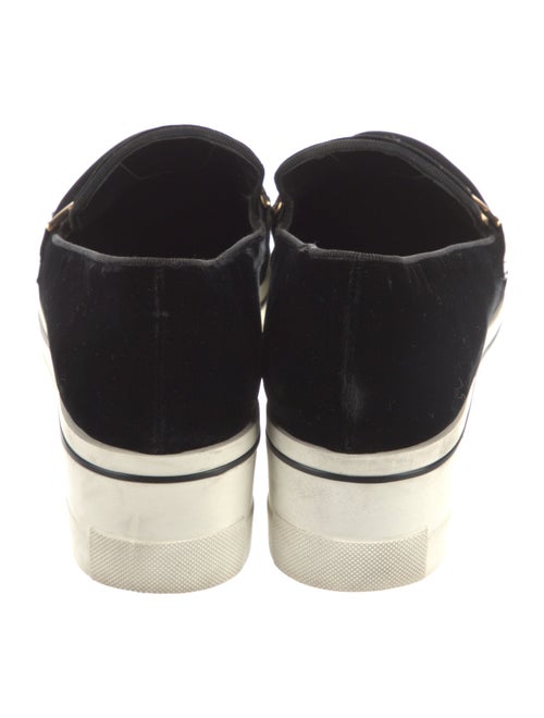 Stella McCartney Velvet Chain-Link Accents Loafers