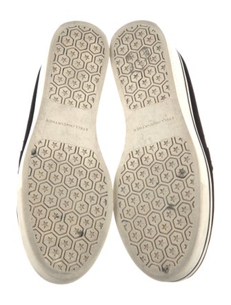 Stella McCartney Velvet Chain-Link Accents Loafers