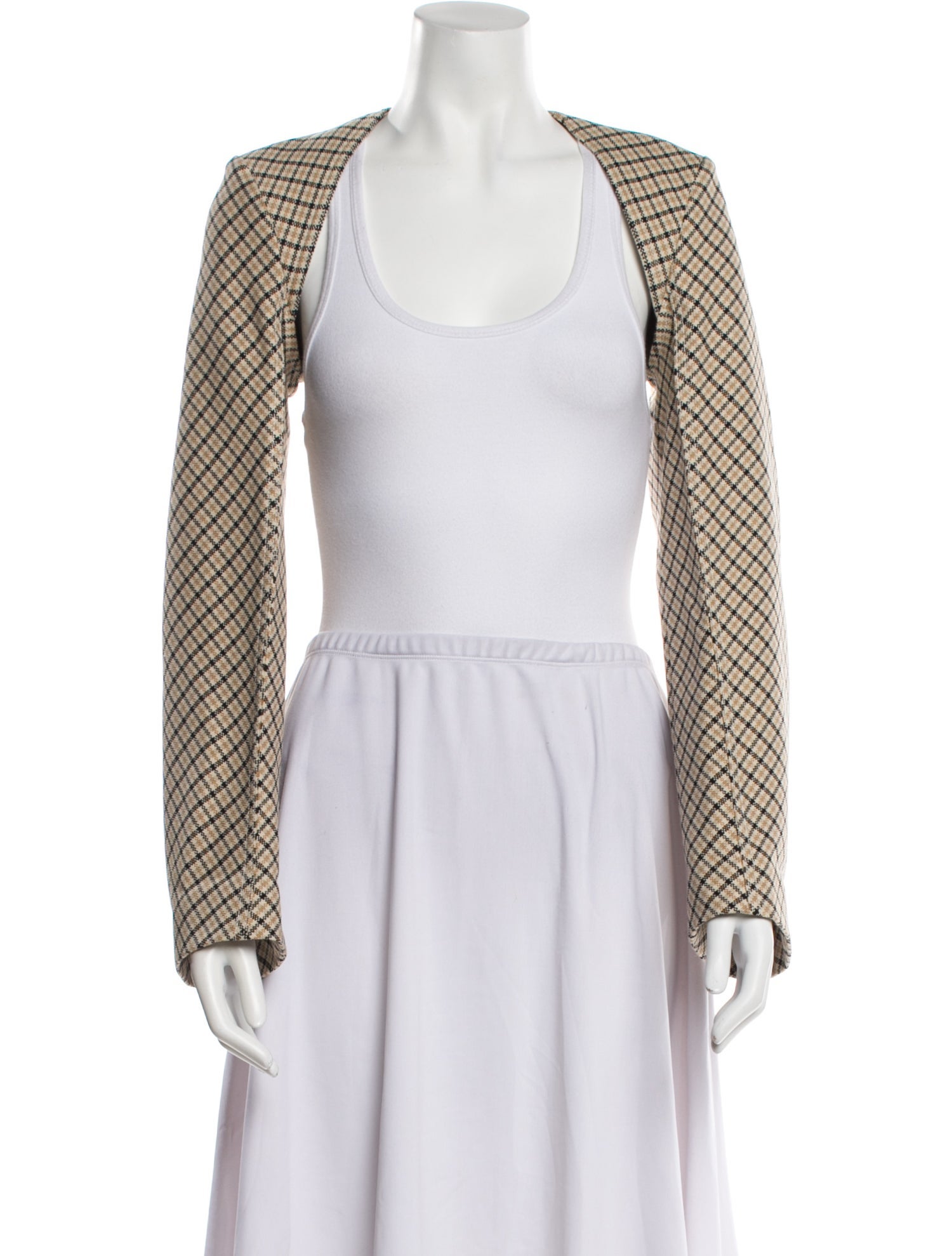 Stella McCartney Plaid Print Bolero