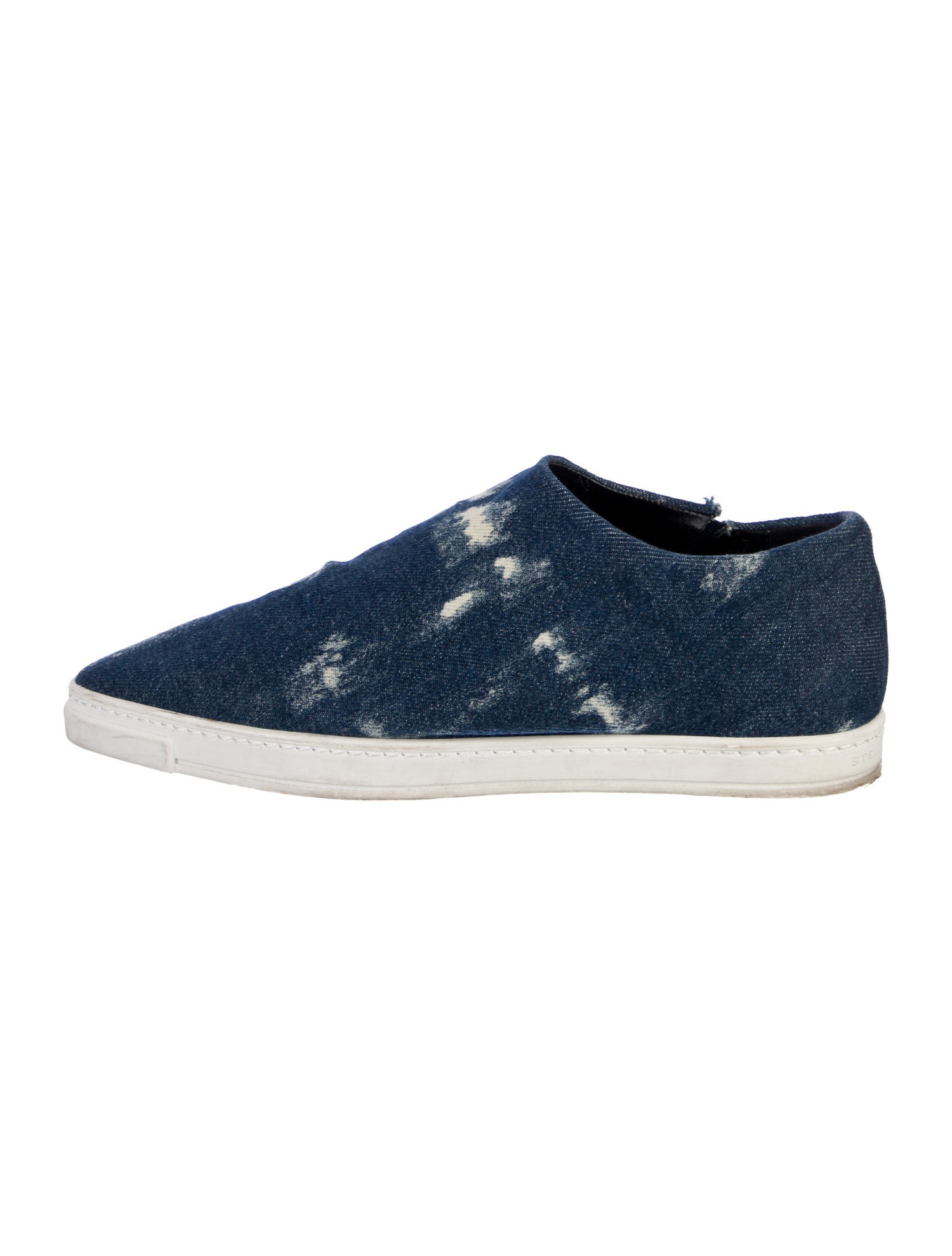 Stella McCartney Denim Distressed Accents Sneakers
