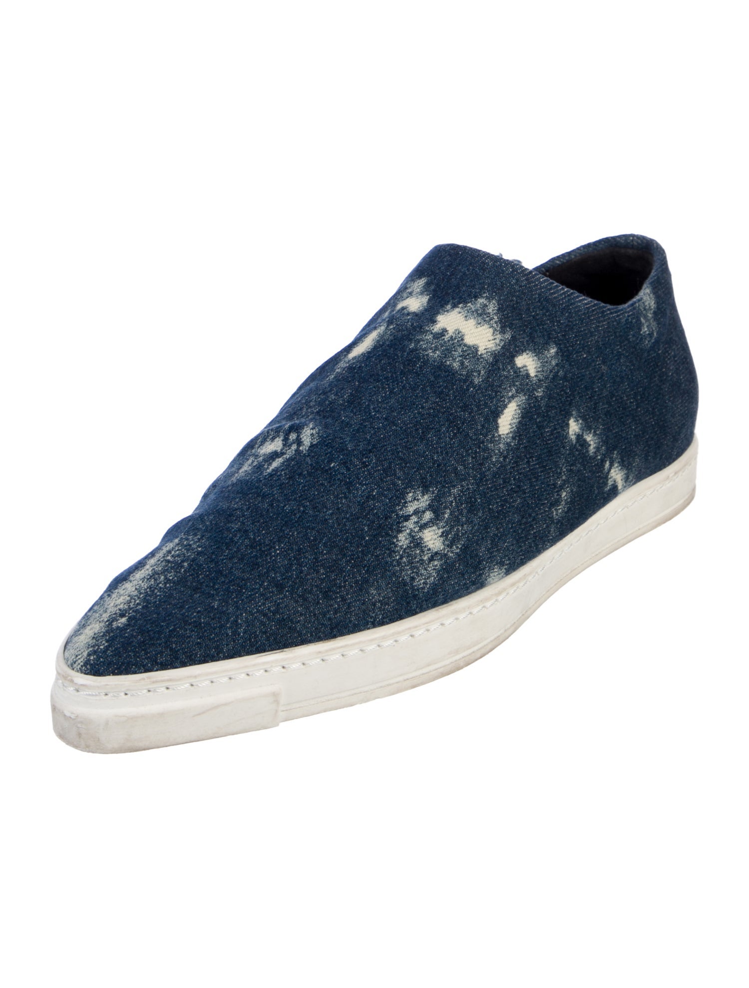 Stella McCartney Denim Distressed Accents Sneakers
