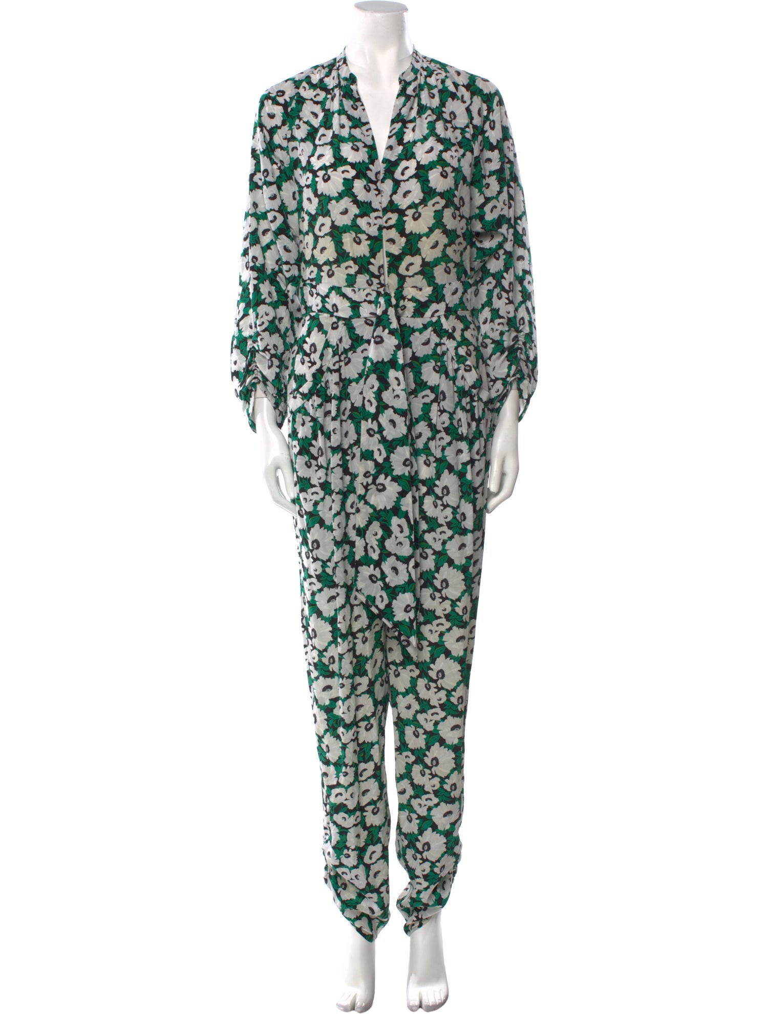Stella McCartney Silk Floral Print Jumpsuit