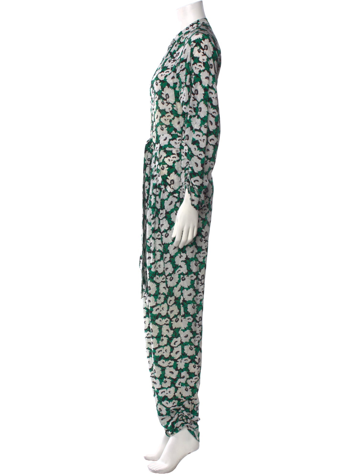Stella McCartney Silk Floral Print Jumpsuit