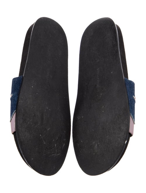 Stella McCartney Denim Printed Slides
