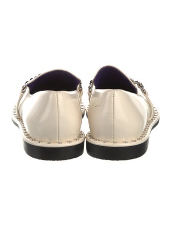 Stella McCartney Vegetarian Patent Leather Chain-Link Accents Loafers