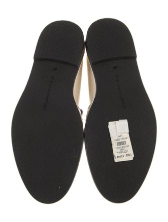 Stella McCartney Vegetarian Patent Leather Chain-Link Accents Loafers