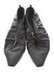 Stella McCartney Leather Ruffle Embellishment Ballet Flats