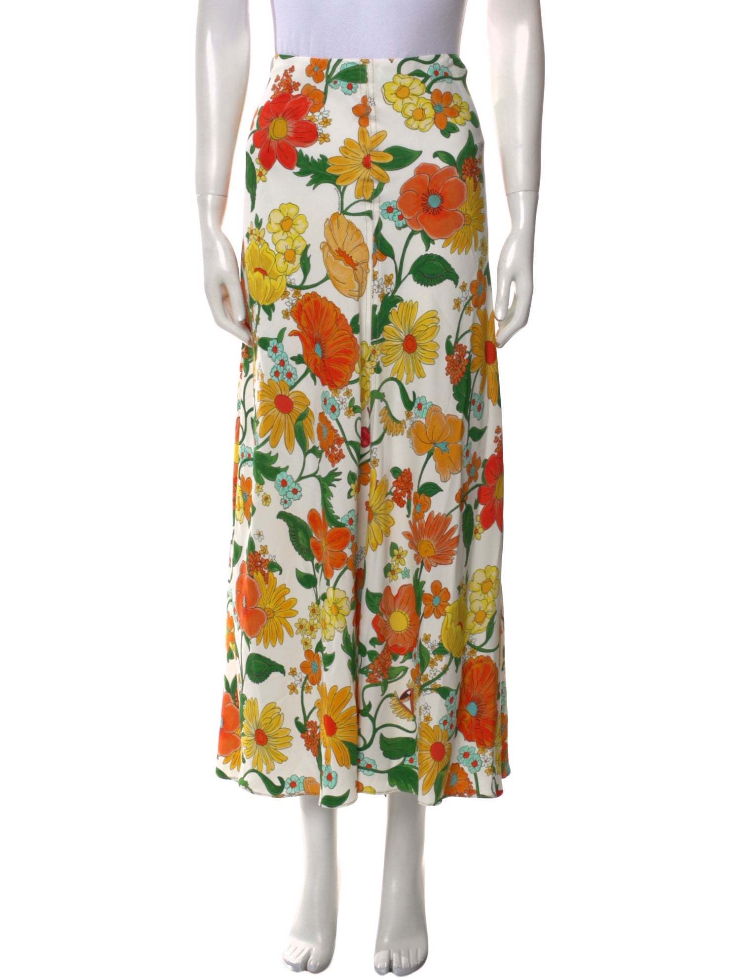 Stella McCartney Floral Print Midi Length Skirt