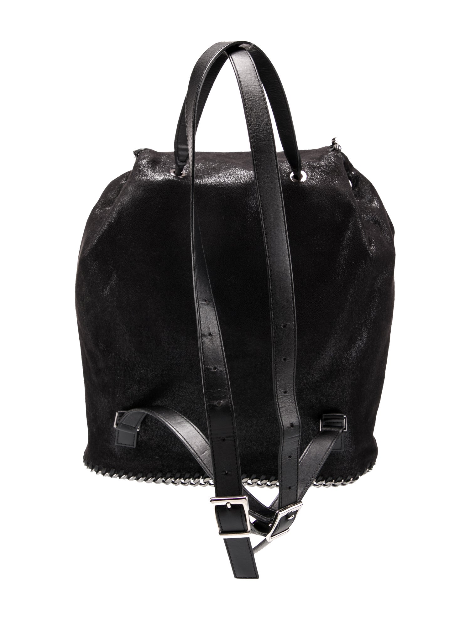 Stella McCartney Vegetarian Suede Backpack - Blue Backpacks