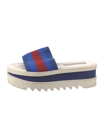 Stella McCartney Colorblock Pattern Slides