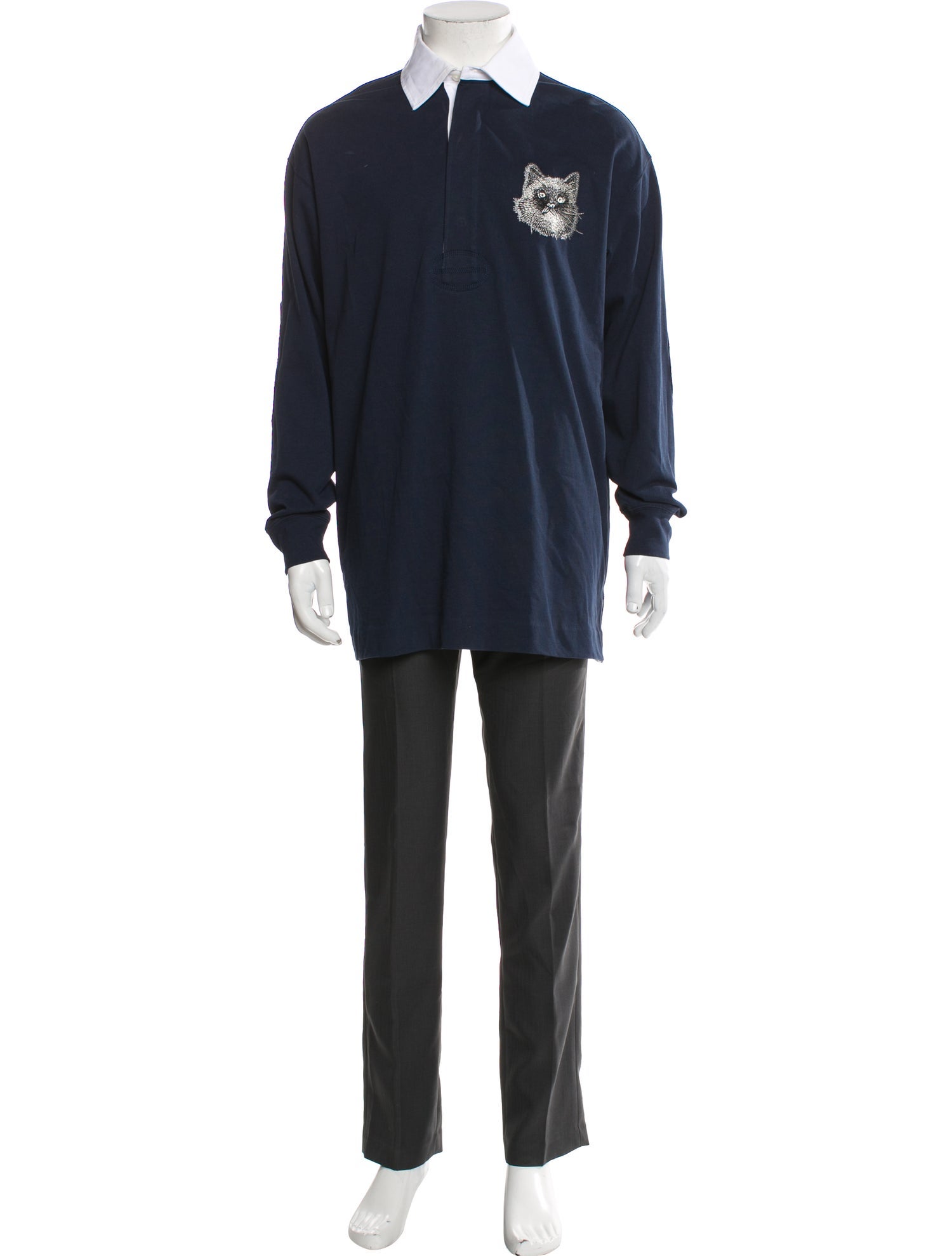 Stella McCartney Graphic Print Collar Polo Shirt
