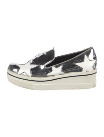 Stella McCartney Leather Wedge Sneakers