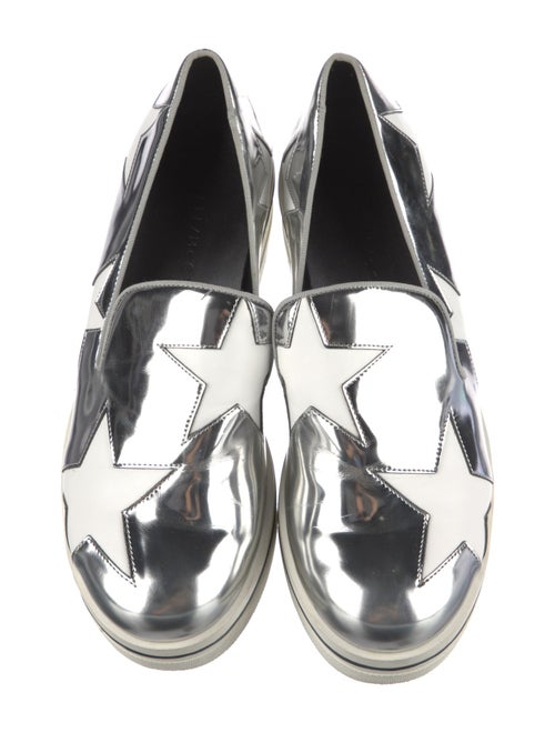 Stella McCartney Leather Wedge Sneakers