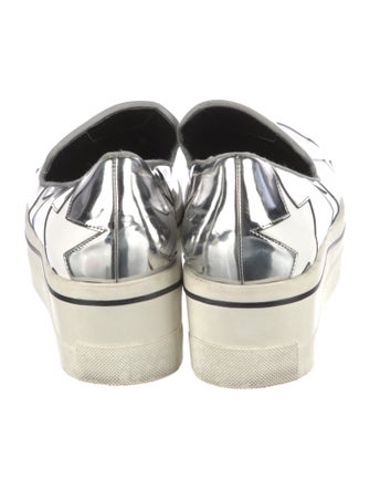 Stella McCartney Leather Wedge Sneakers