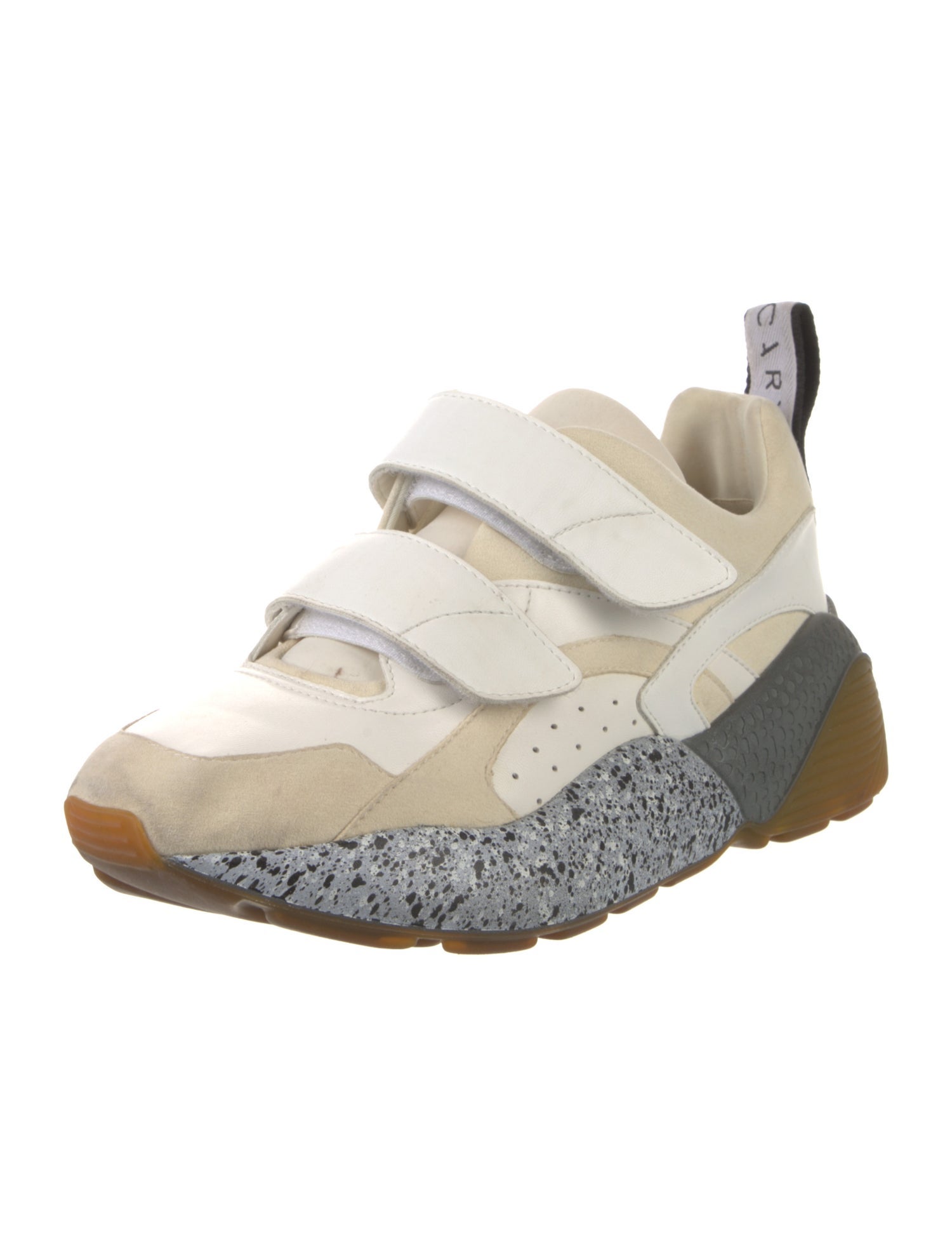 Stella McCartney Vegan Leather Colorblock Pattern Chunky Sneakers
