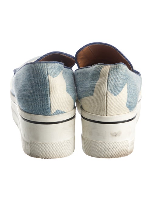 Stella McCartney Denim Grosgrain Trim Chunky Sneakers