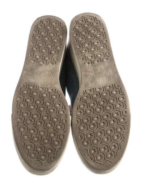 Stella McCartney Denim Grosgrain Trim Chunky Sneakers