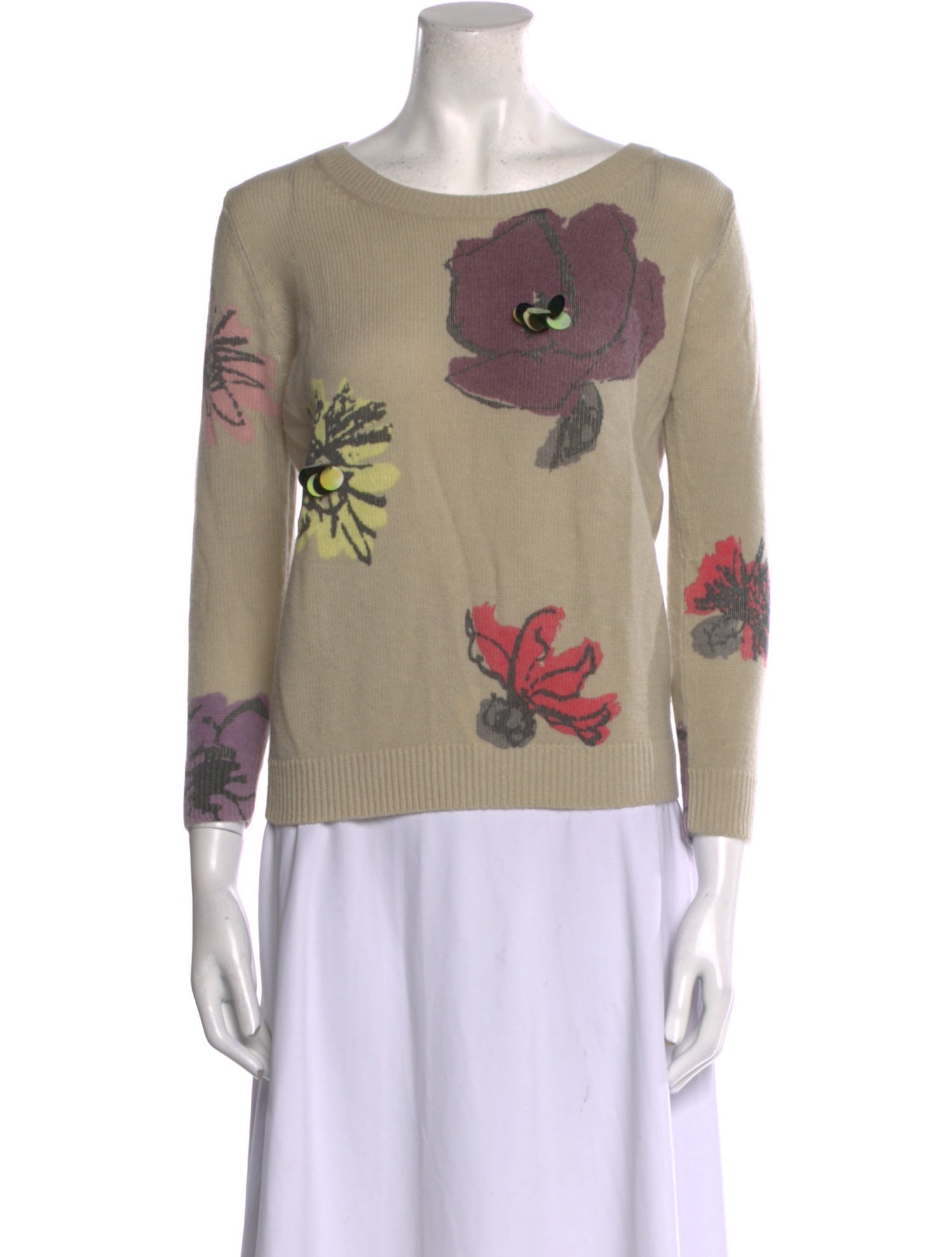 Stella McCartney Printed Bateau Neckline Sweater