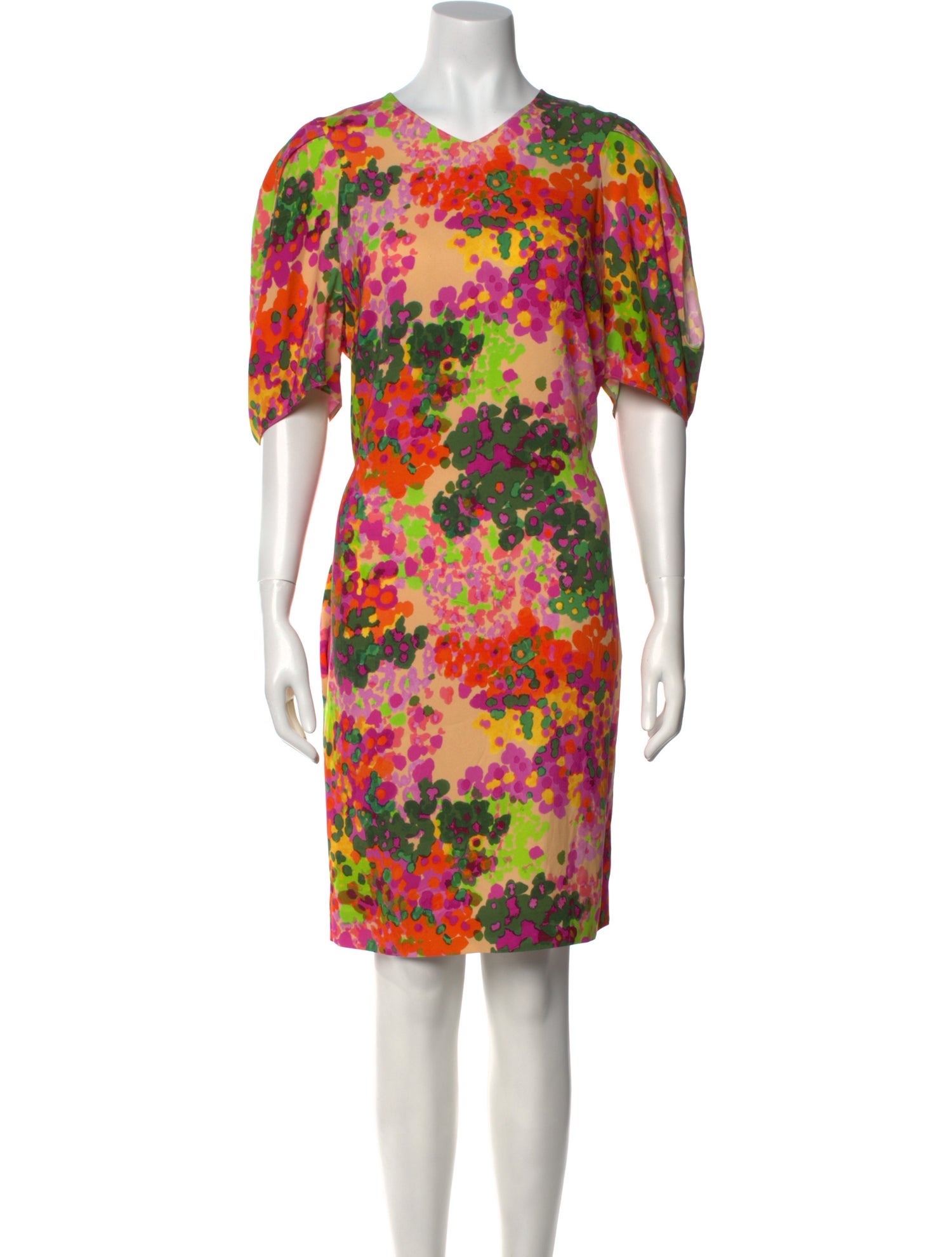 Stella McCartney Floral Print Knee-Length Dress w/ Tags