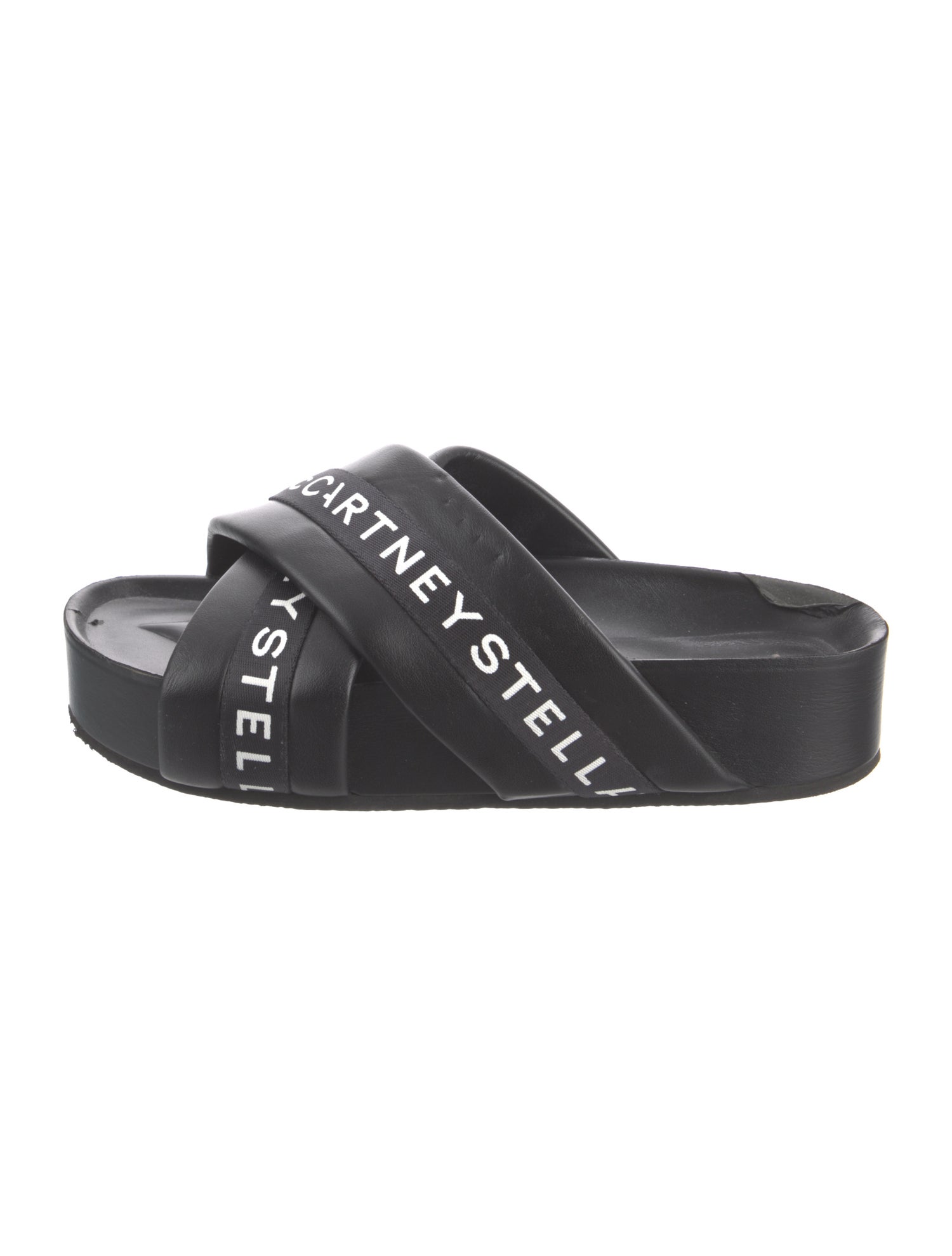 Stella McCartney Leather Printed Slides