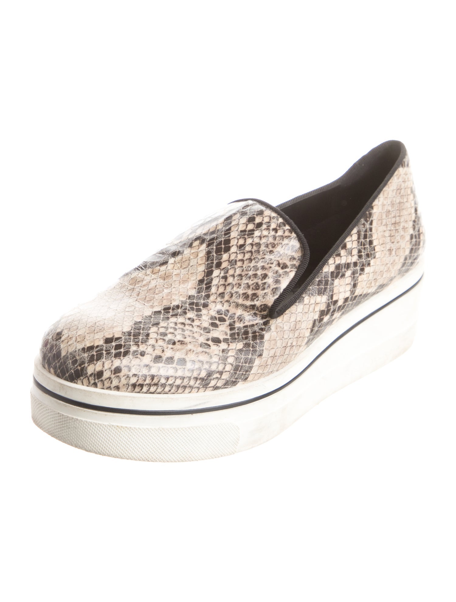 Stella McCartney Vegan Leather Animal Print Loafers