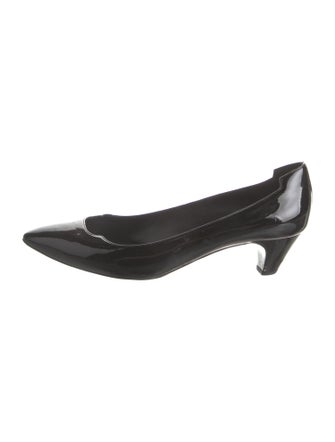Stella McCartney Patent Leather Leather Trim Embellishment Pumps