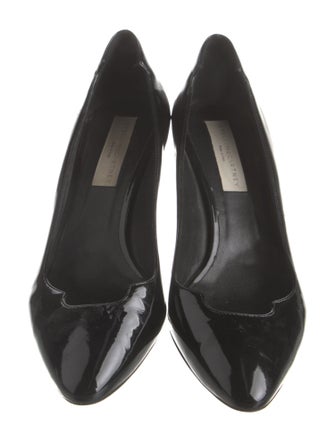 Stella McCartney Patent Leather Leather Trim Embellishment Pumps