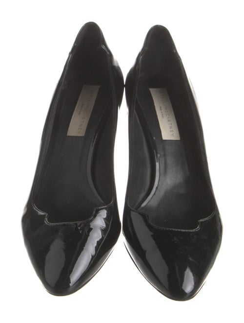 Stella McCartney Patent Leather Leather Trim Embellishment Pumps