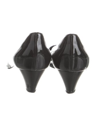 Stella McCartney Patent Leather Leather Trim Embellishment Pumps