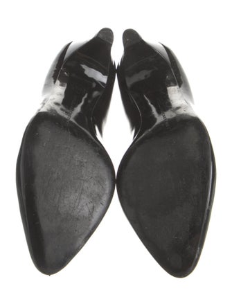 Stella McCartney Patent Leather Leather Trim Embellishment Pumps