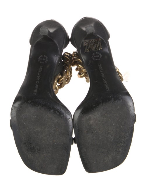 Stella McCartney Leather Chain-Link Accents Sandals